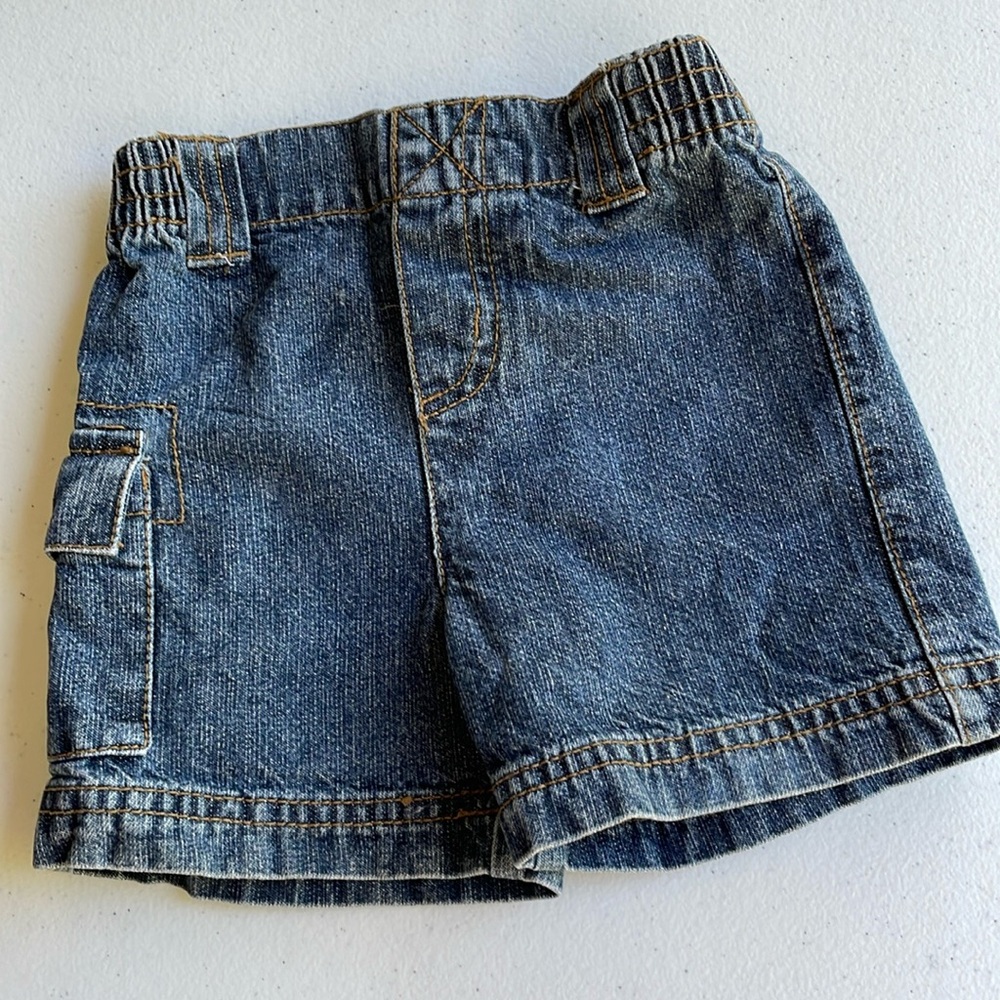 Denim Cargo Shorts